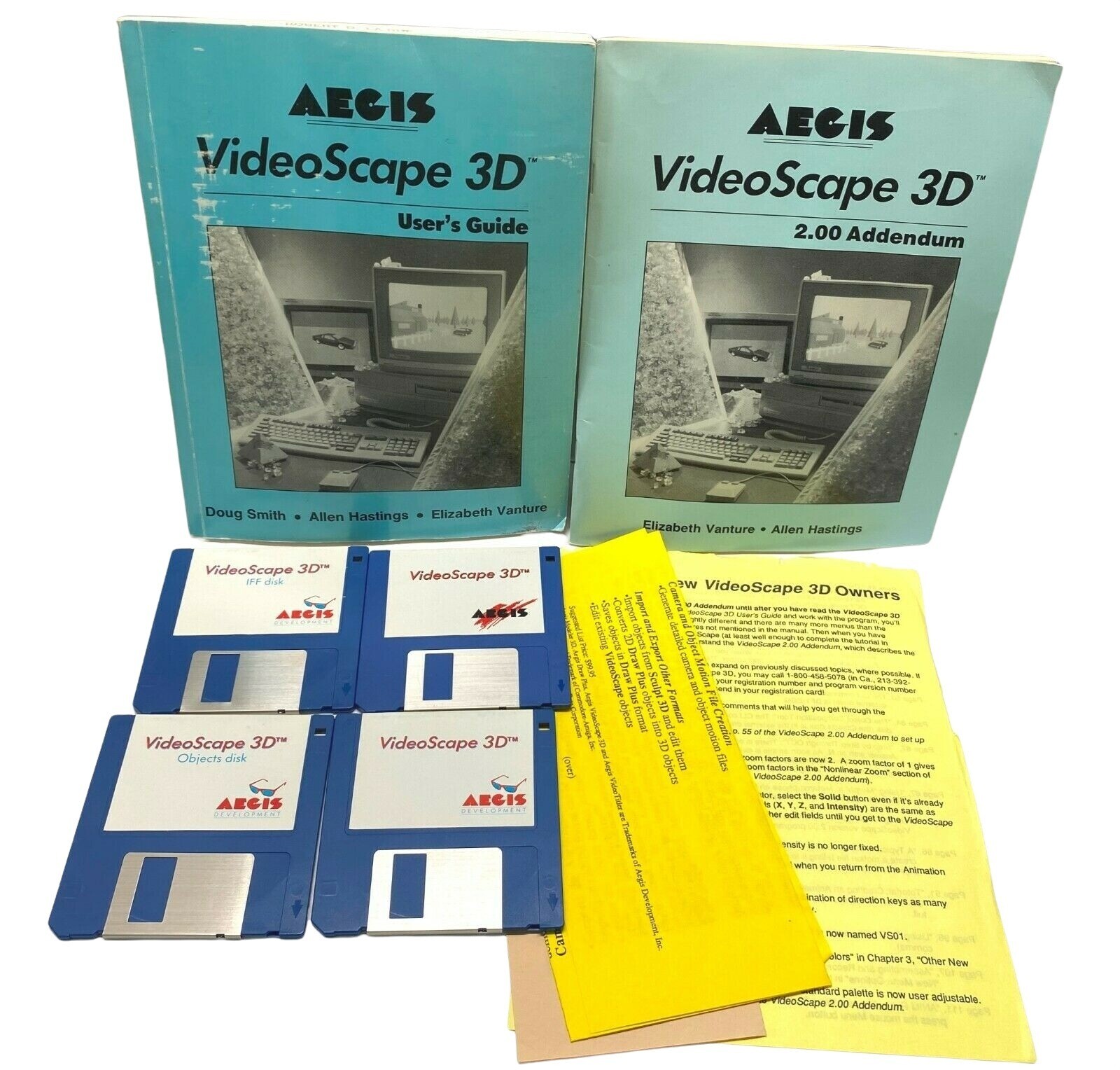 VideoScape 3D Software Aegis Development for Commodore Amiga 1987 User Guide
