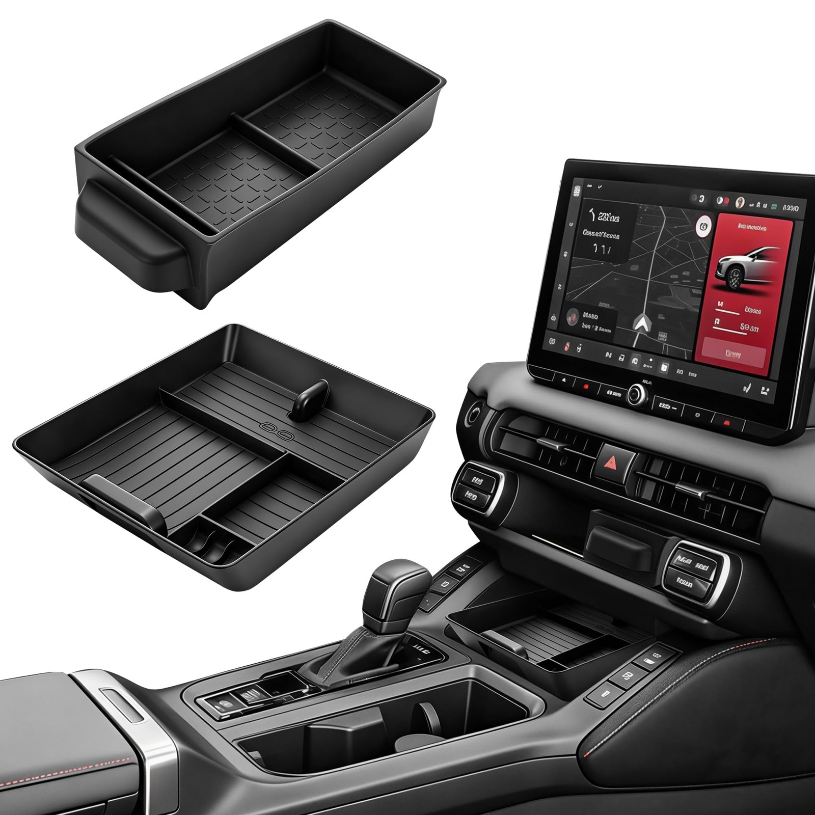 2PCS Center Console Organizer for Toyota RAV4 2026 Accessories