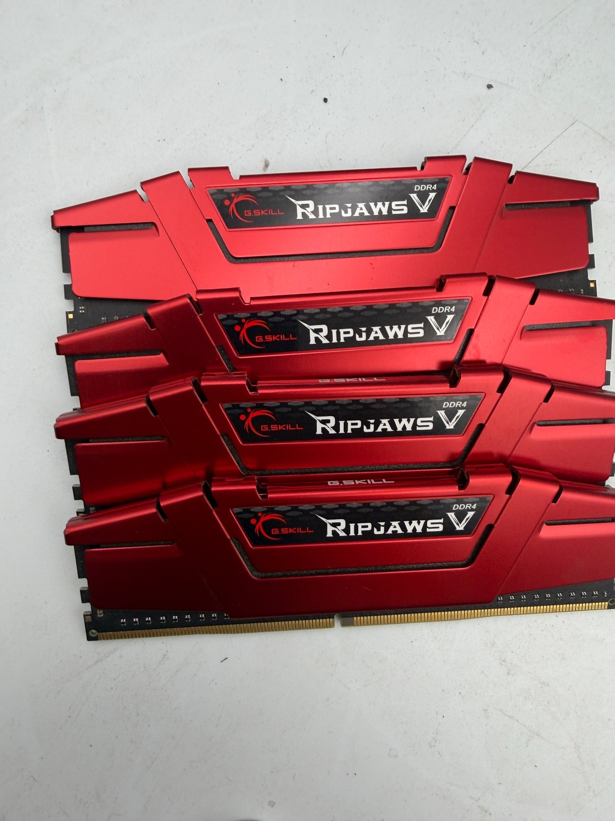 16GB DDR4 LOT QTY 4-4GB RipJaws V Desktop RAM KIT TESTED WORKING