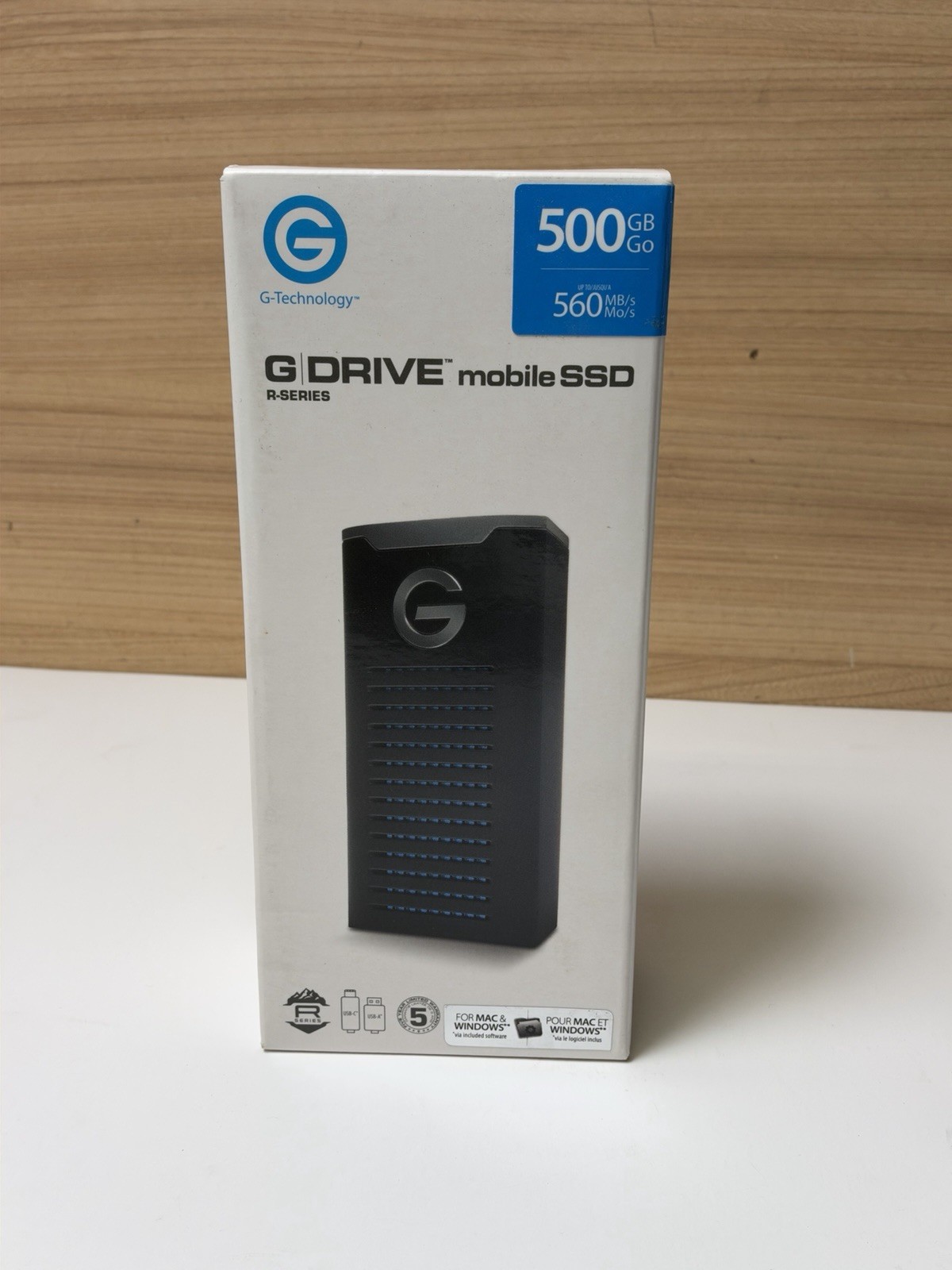 G-Technology G-DRIVE Mobile SSD R-Series 500GB External SSD 0G06055