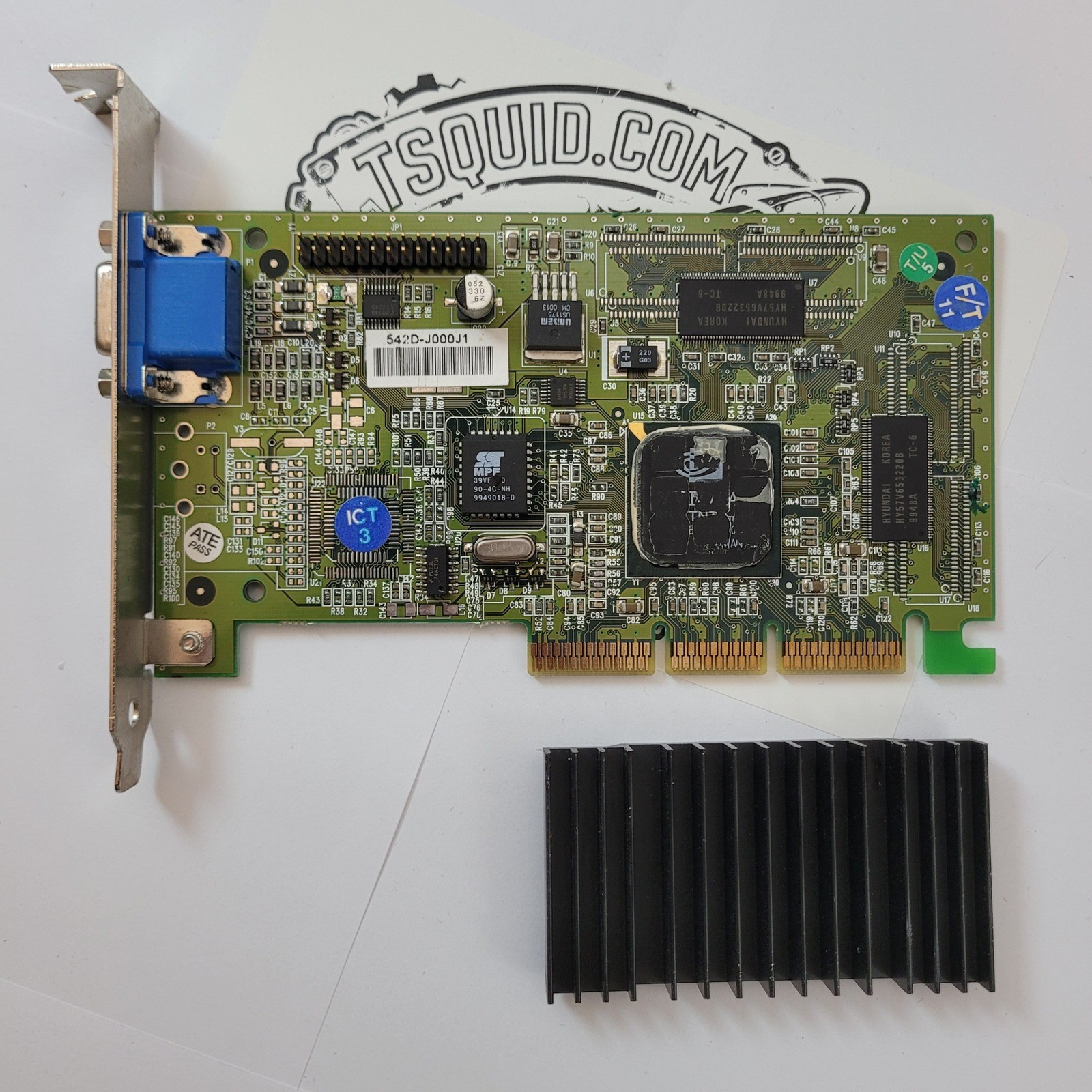 NVIDIA TNT2 Vanta AGP 16MB Graphics Card Compaq 179250-002 182757-001 VGA