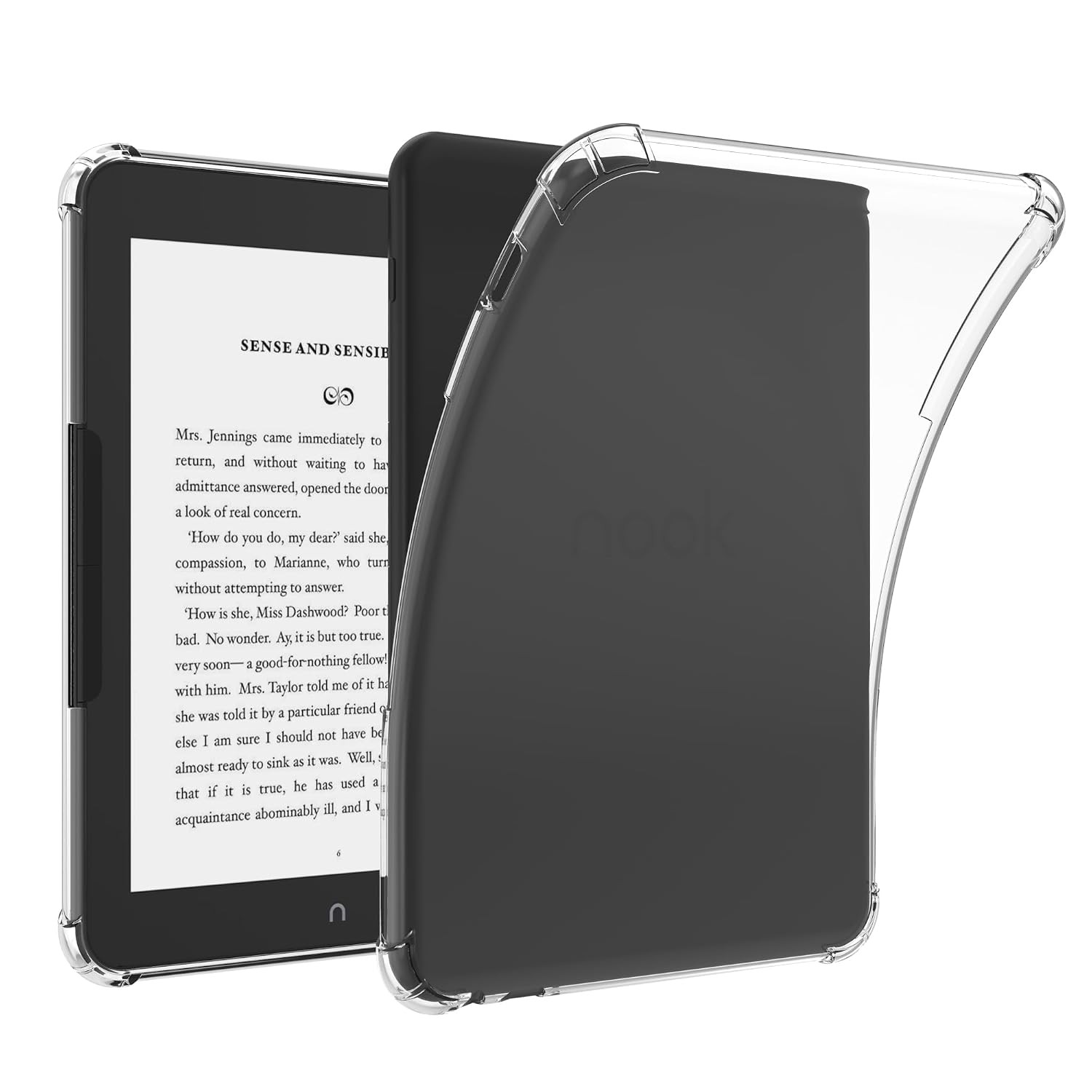 Clear Case for 7.8" Nook Glowlight 4 Plus eReader (Model BNRV1300) - Ultra-Thin