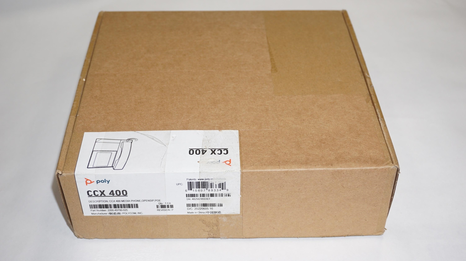 -=NEW=-POLY/POLYCOM CCX 400 POE OPEN SIP BUSINESS MEDIA PHONE 2200-49700-025