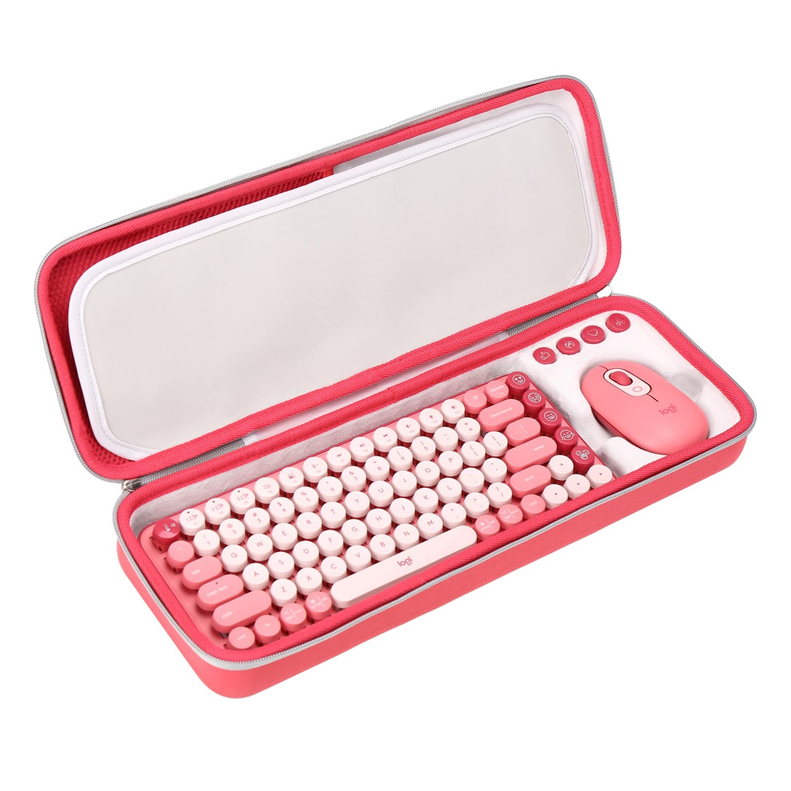 FBLFOBELI EVA Hard Carrying Case Compatible with 17.7*6.2*2.7 inches, Pink