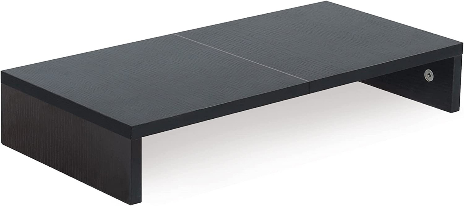 20 Inch Monitor Stand Riser for Desk, Wood Computer Stand, Black