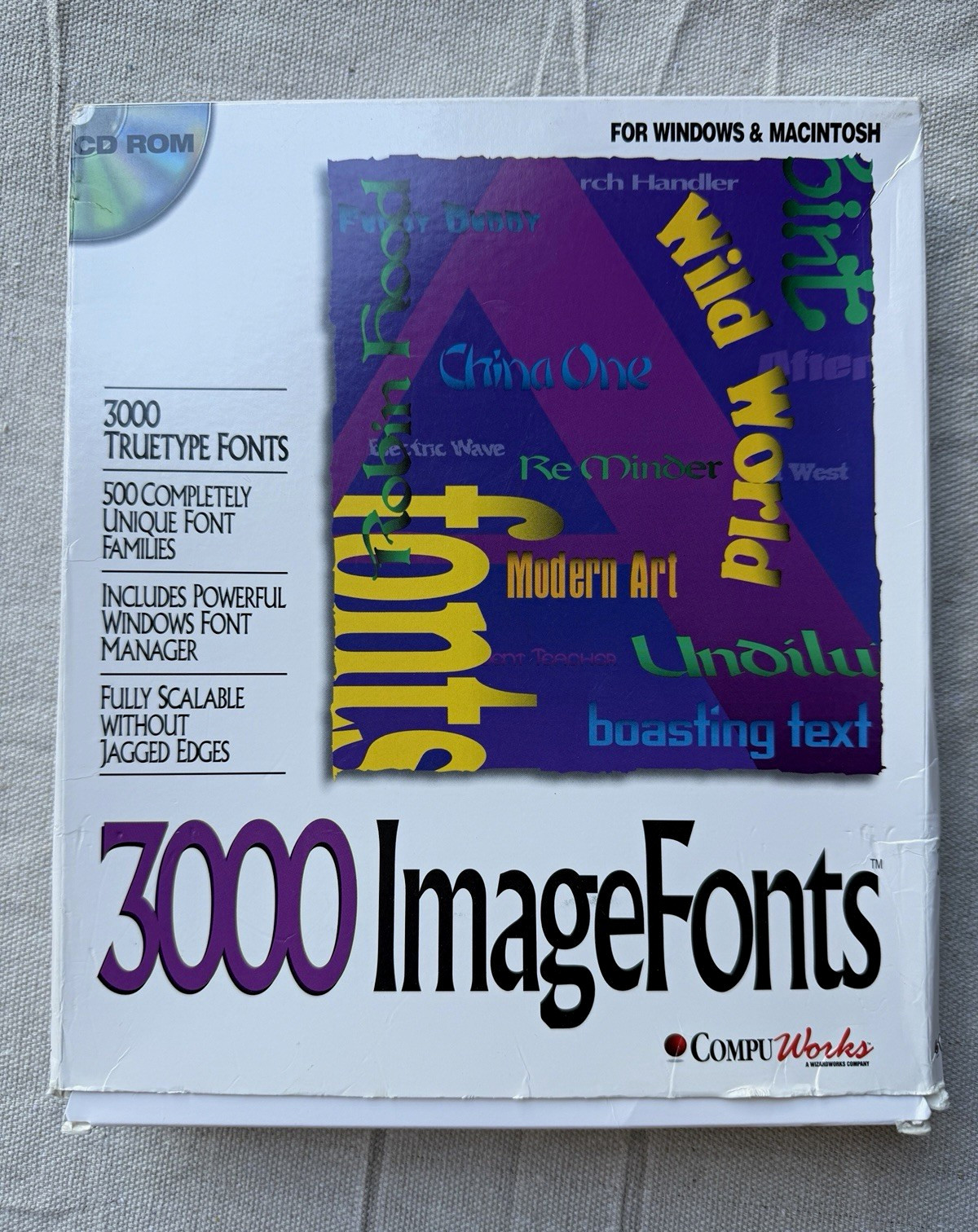 CompuWorks 3000 ImageFonts Font Collection CD for Windows/Mac, English