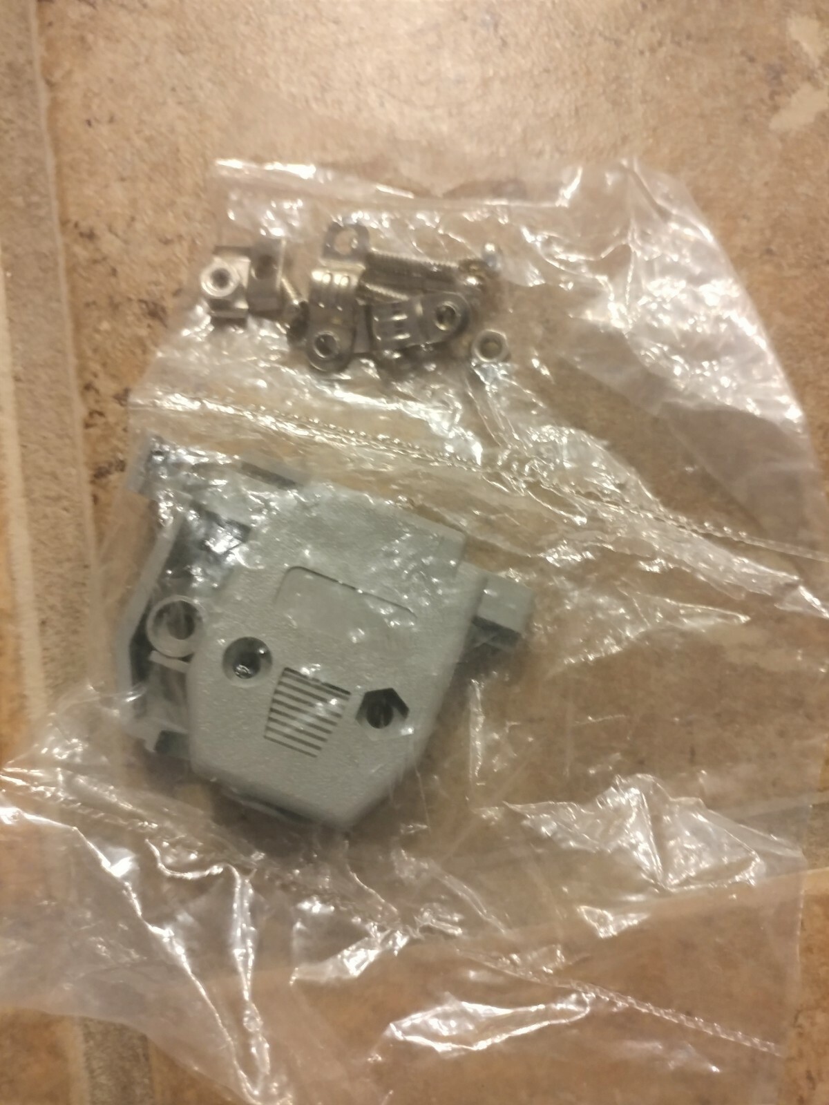 DIY Serial D-Sub DB15 Connector Kit Plastic Hoods Shell Gray.