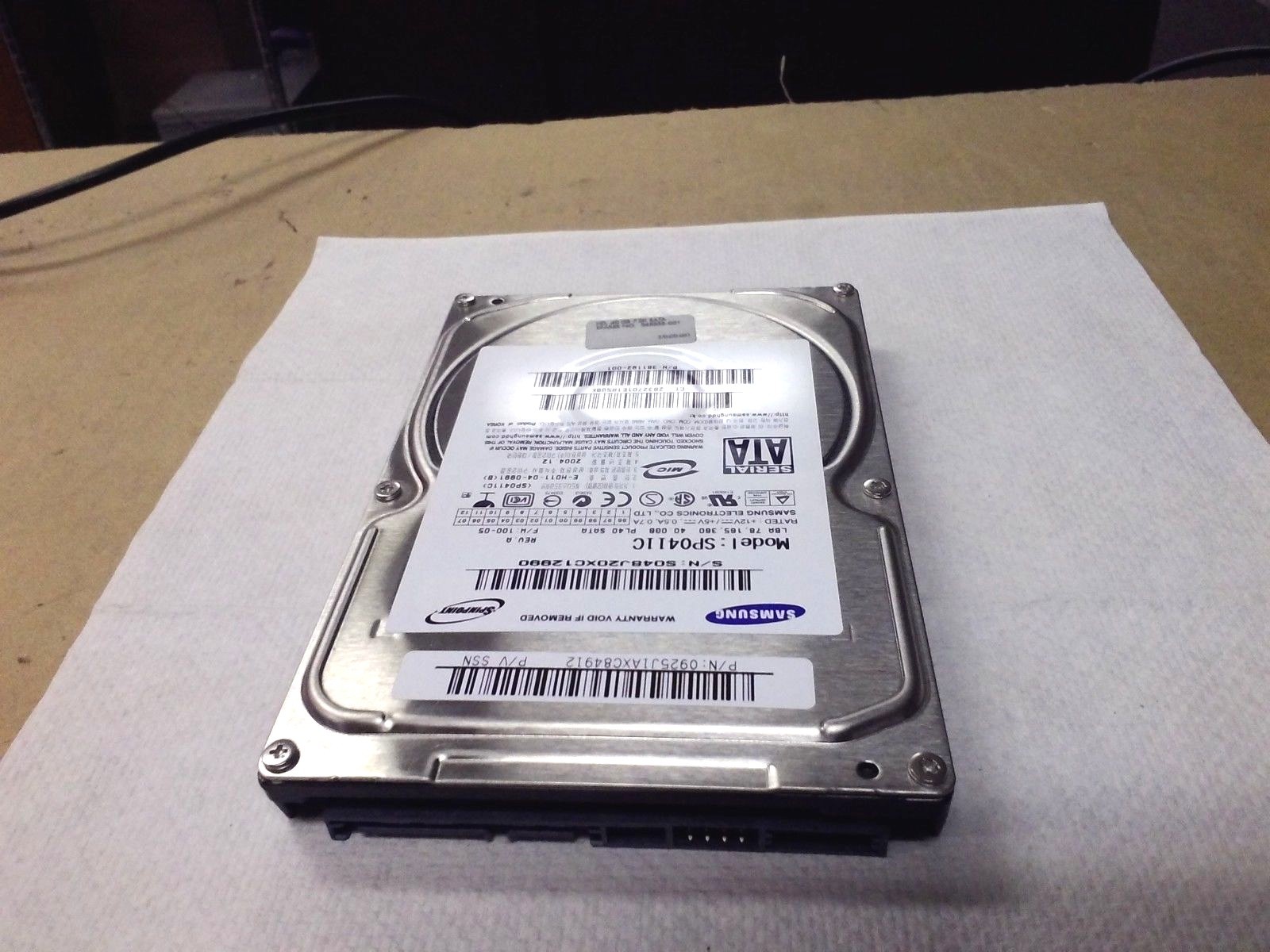 Samsung Spinpoint SP0411C/R 40GB SATA HDD HP 365555-001 361192-002