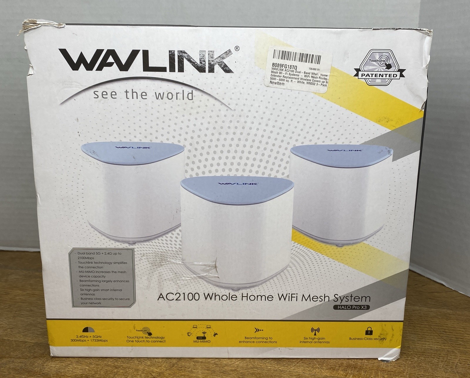 WAVLINK AC2100 Whole Home WiFi Mesh System Halo Pro X3 3-Pack Used Tested
