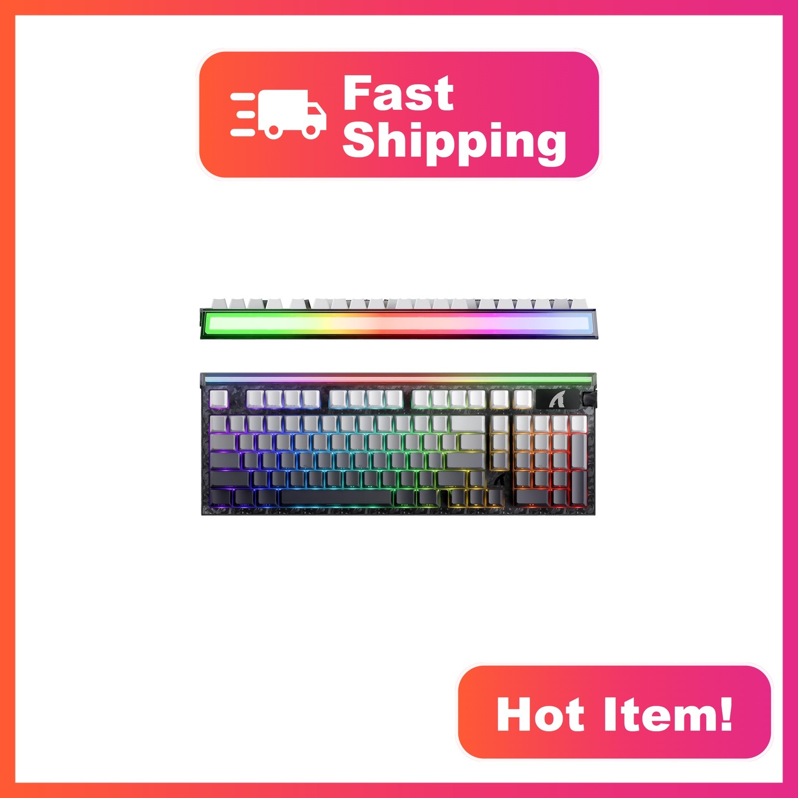 ATTACK SHARK R98HE RT 8000Hz Wired Mechanical Keyboard Moonlight
