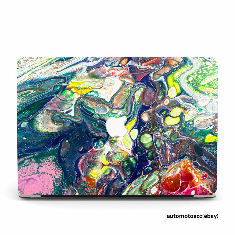 Abstract Color Liquid Marble Case Cover For Macbook Pro Air 11 12 13 15 16 Inch