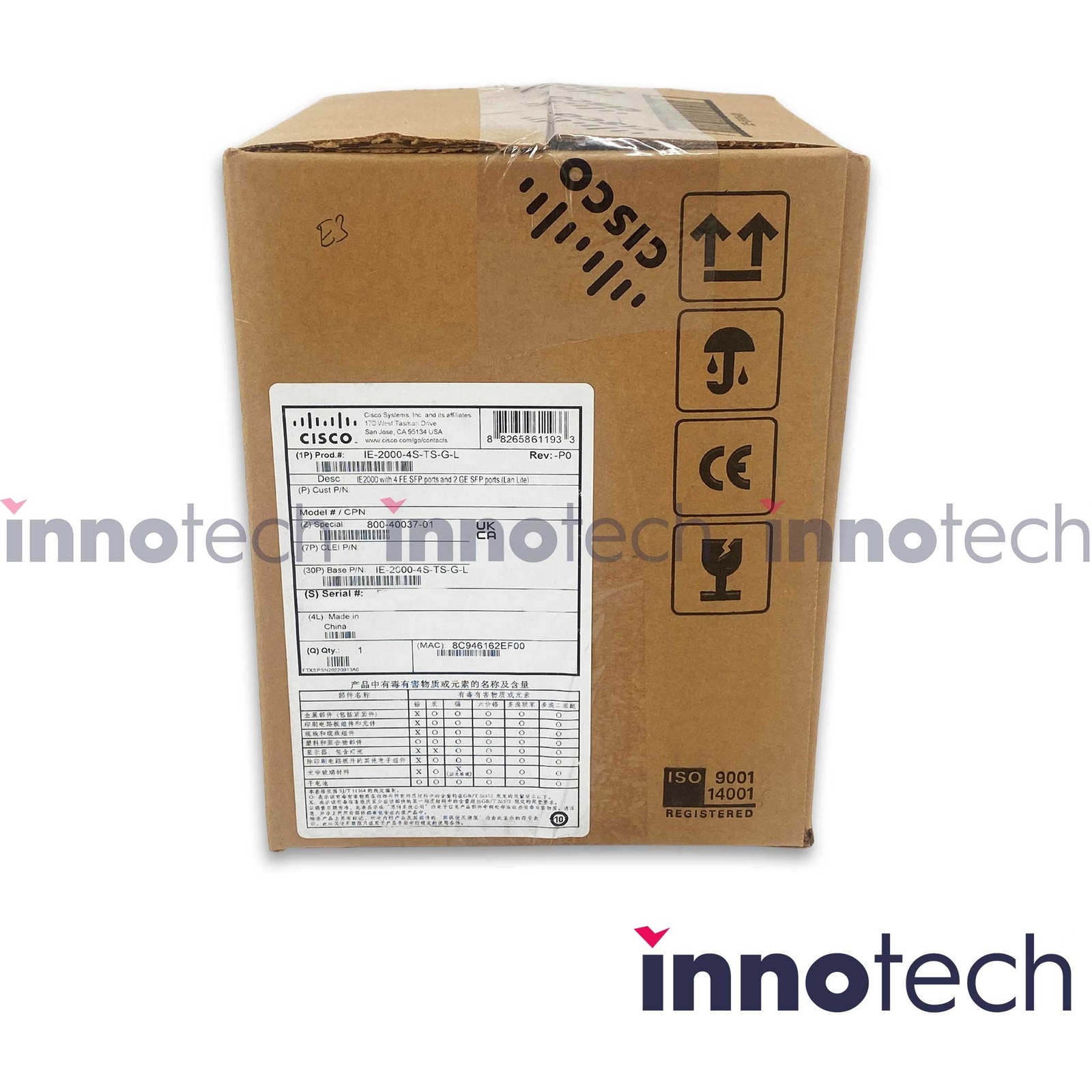 Cisco Industrial IE-2000-4S-TS-G-L Ethernet 2000 Switch New Sealed