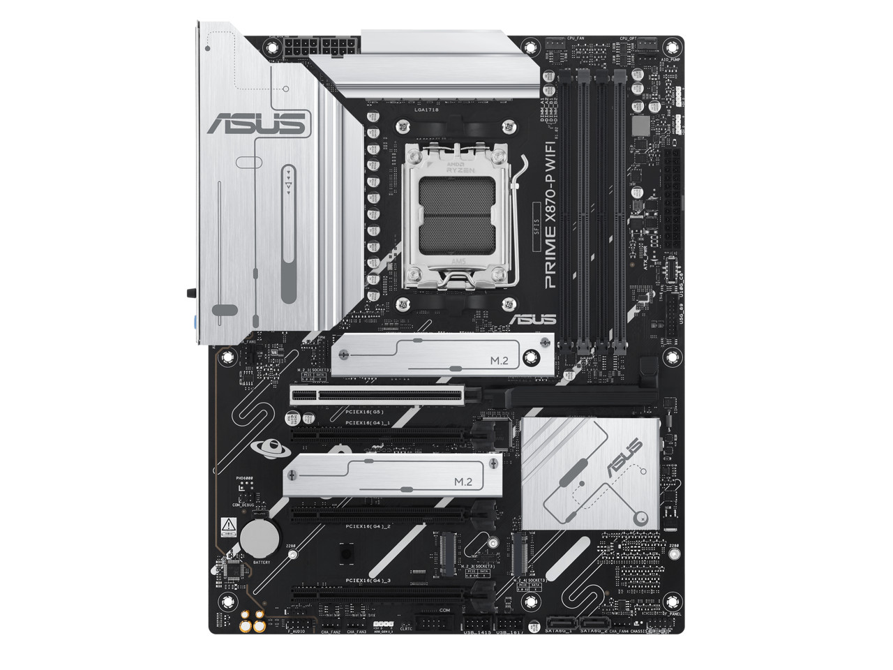 ASUS PRIME X870-P WIFI AMD AM5 X870 ATX motherboard 14+2+1 80A DrMOS power stage