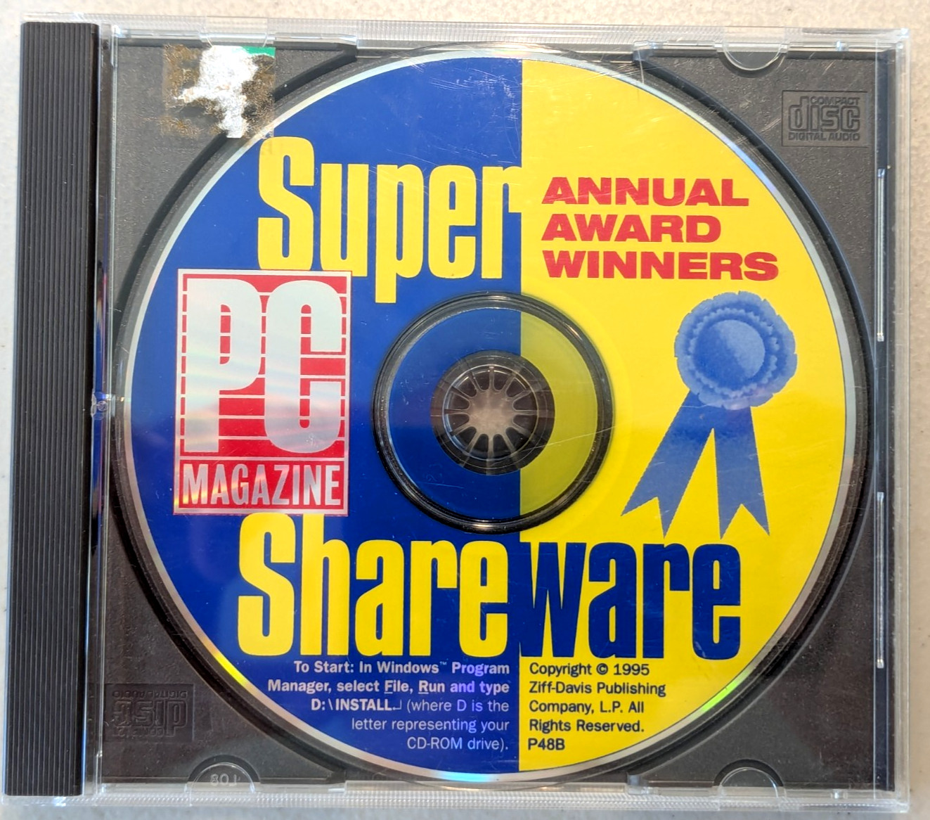 PC Magazine Super Shareware CD-ROM Vintage 1995 Annual Award Winner