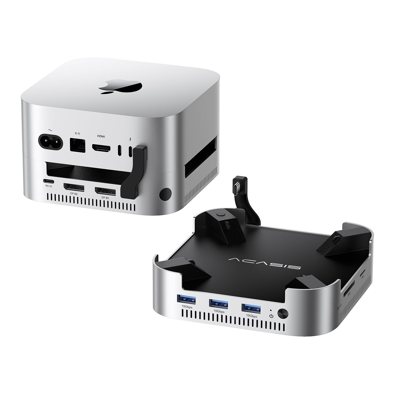 ACASIS 40Gbps Mac mini Dock & Stand with DualBay NVMe SSD Enclosure