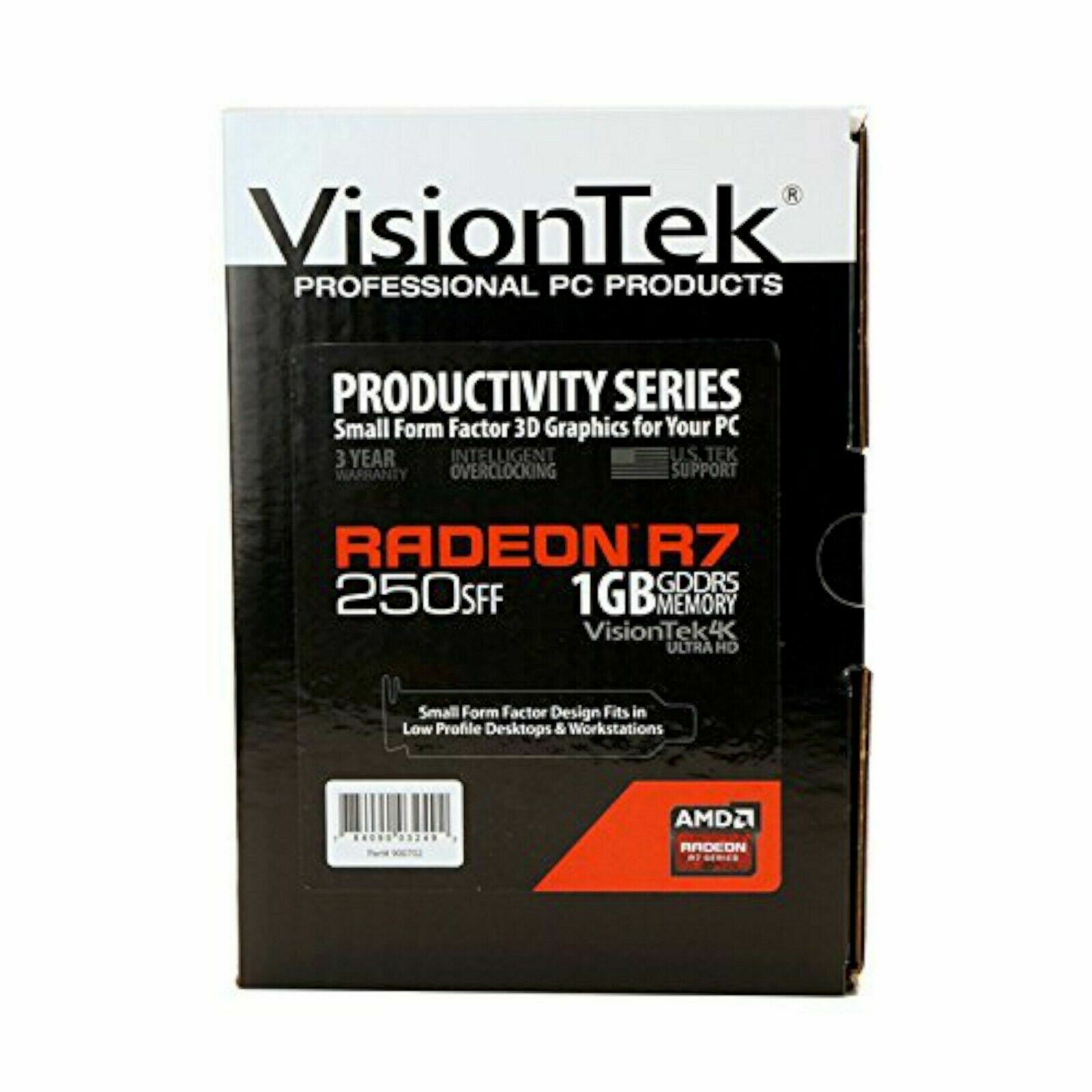 NEW VisionTek 900702 Radeon R7 250 PCIE 1GB GDDR5 SFF Video Graphics Card 4.6GHz
