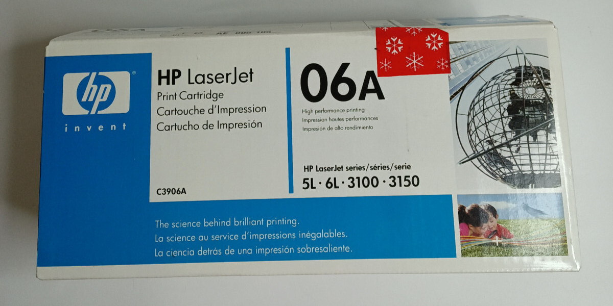 HP C3906A LaserJet06A High Performance Print Cartridge Black Series 5L/ 6L/ 3150