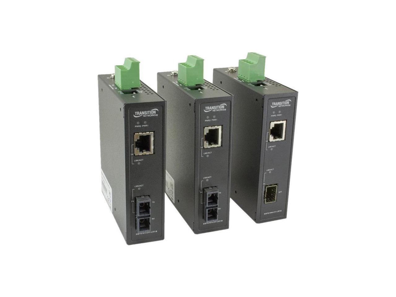 Transition Networks Unmanaged Hardened Gigabit Ethernet Media Converter