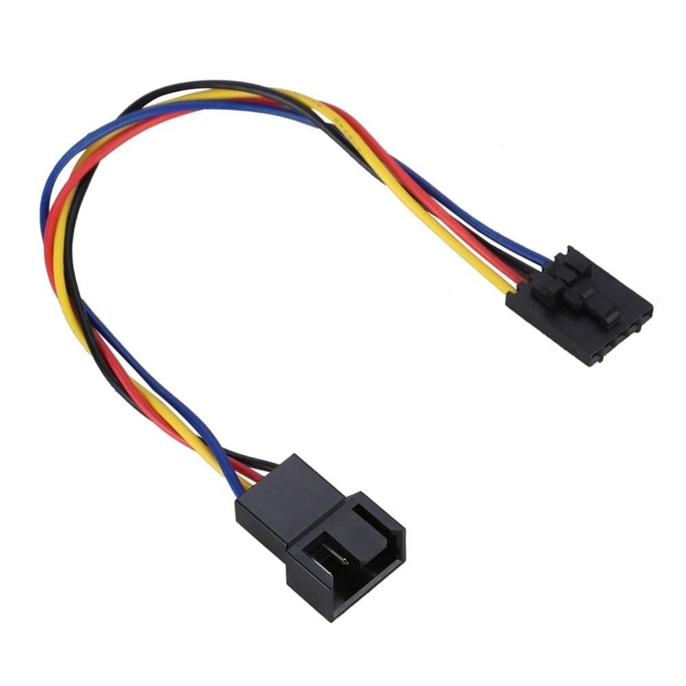 5 Pack 5Pin to 4Pin Fan Adapter Cable – CPU Fan Connector Converter Interface Li