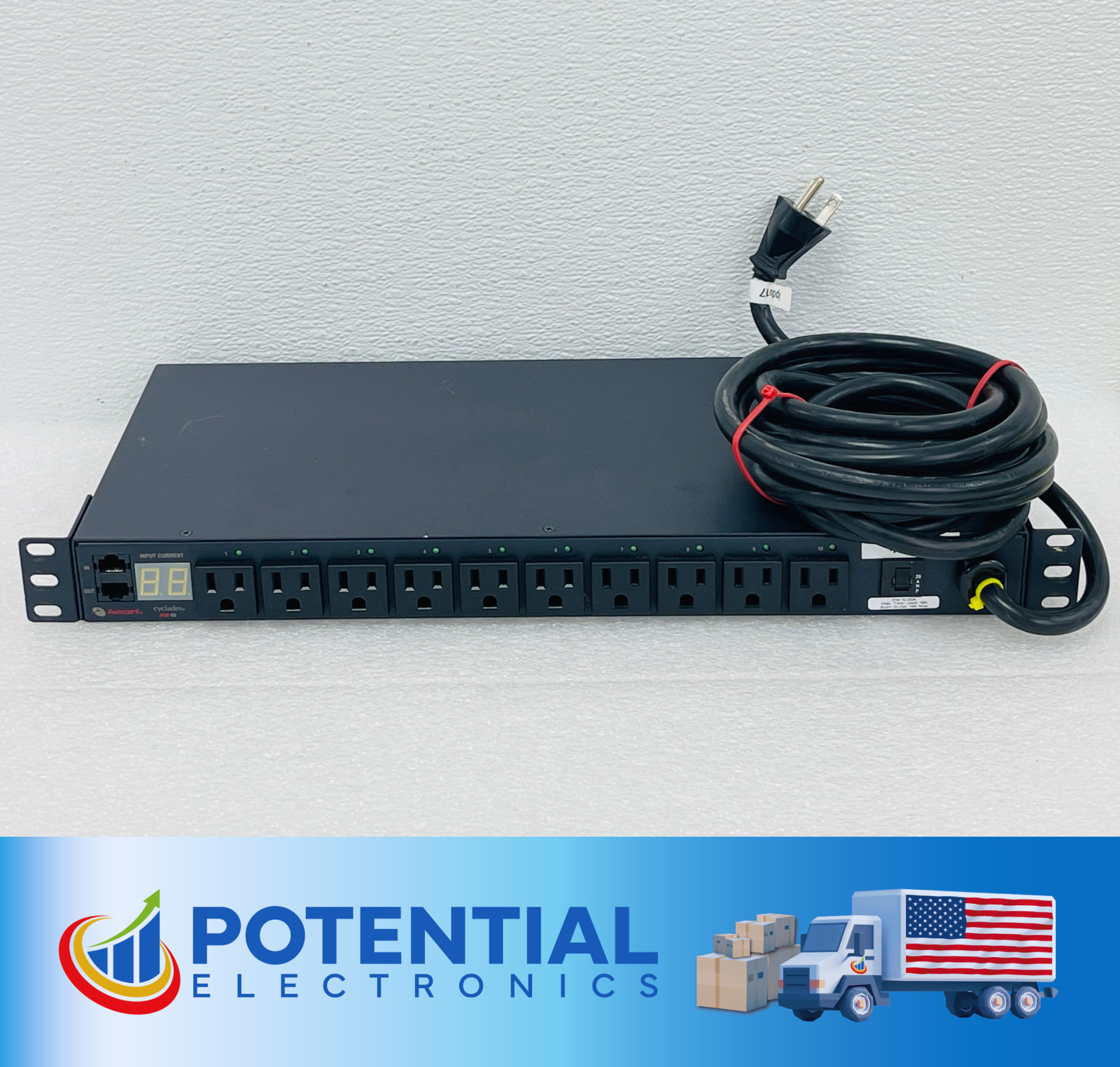 USED - AVOCENT PM10 CYCLADES RACK PDU 10-OUTLET W/30 DAYS WARRANTY - P