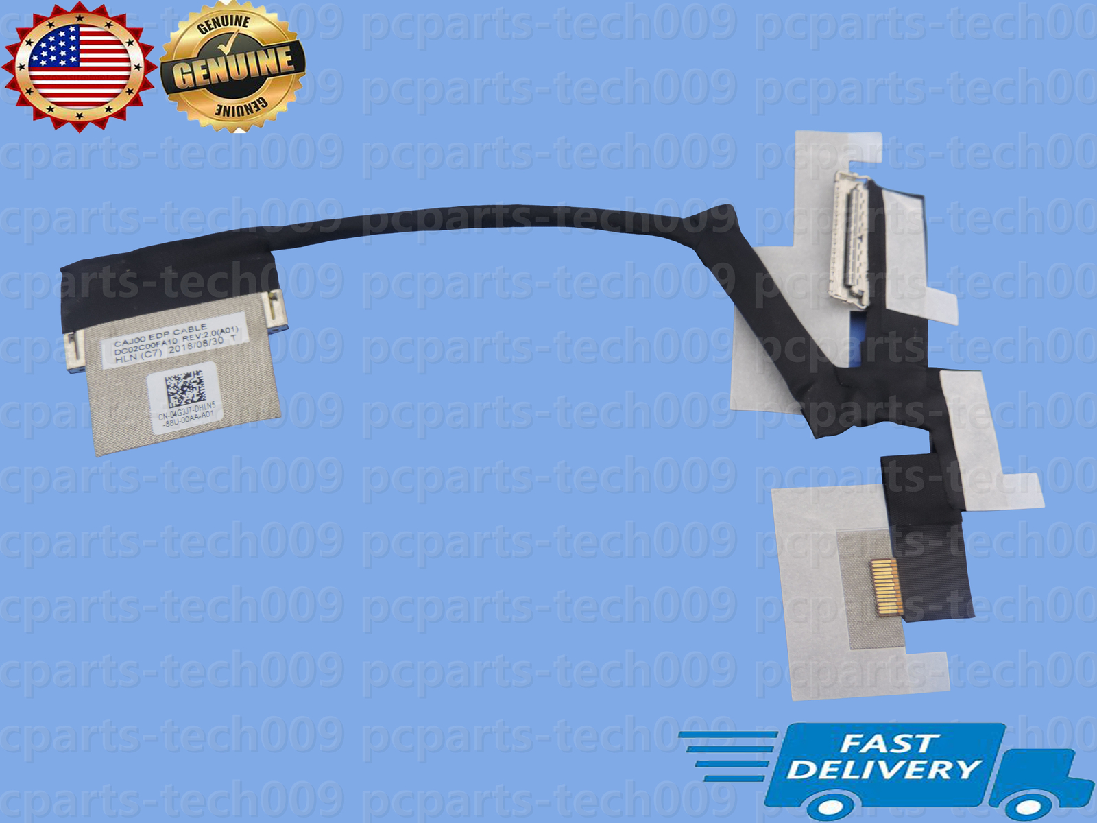 Genuine LCD LVDS Video Screen Display EDP Cable DC02C00FA10 04G3JT CAJ00 40PIN