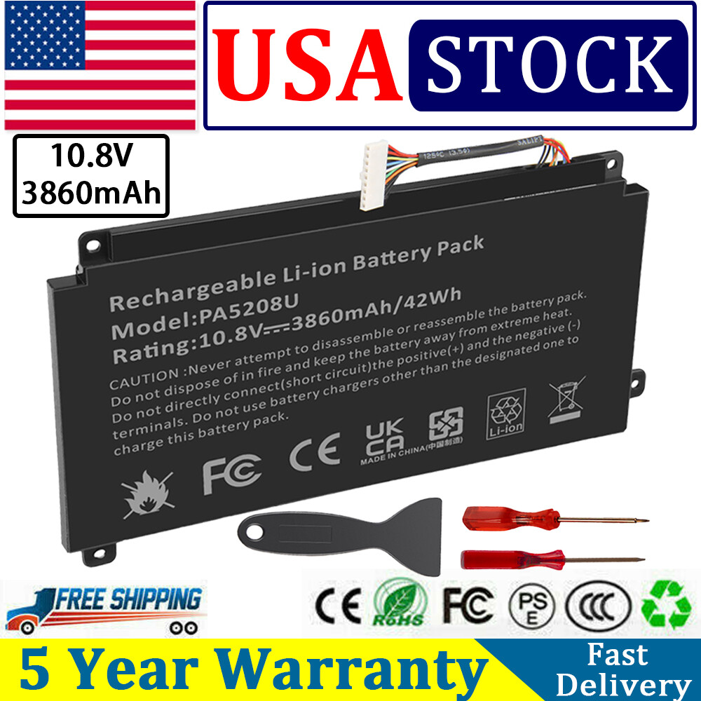 New 3860mAh Battery For Toshiba Satellite P55W-C5200X L55W-C5256 L55W-C5236X