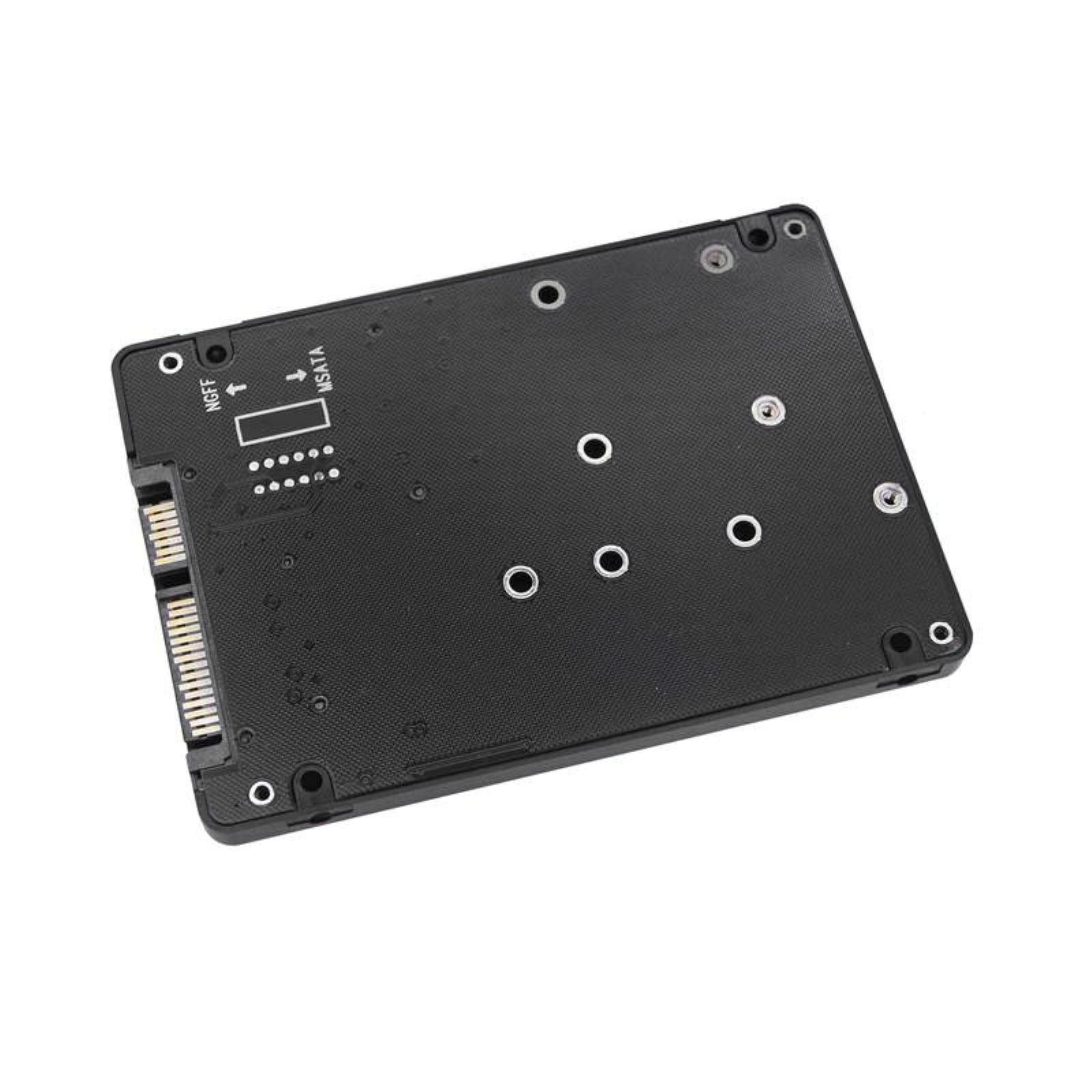 MSATA/M.2 NGFF to SATA III AdapterCard Support installing SSDs up to 4TB