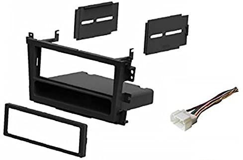 Car Stereo Install Dash Kit and Wire Harness for Installing a Single Din Radio