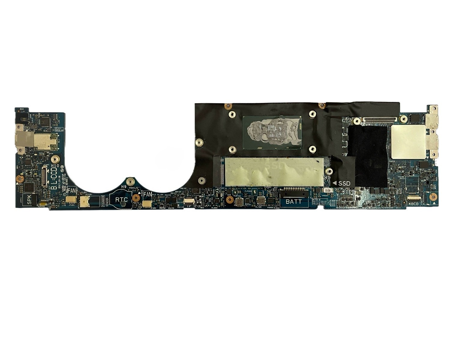 LA-E671P For Dell XPS 13 9370 Motherboard CN-0W970W 0W970W I7-8550U CPU 16GB