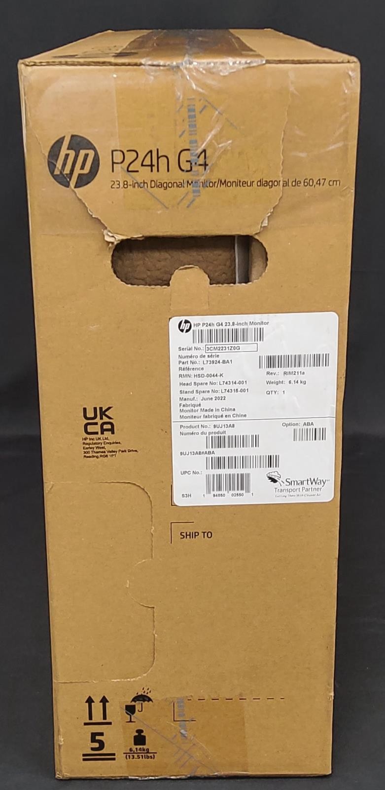 New Open Box HP P24h G4 23.8-inch FULL HD LCD Monitor 9UJ13A8