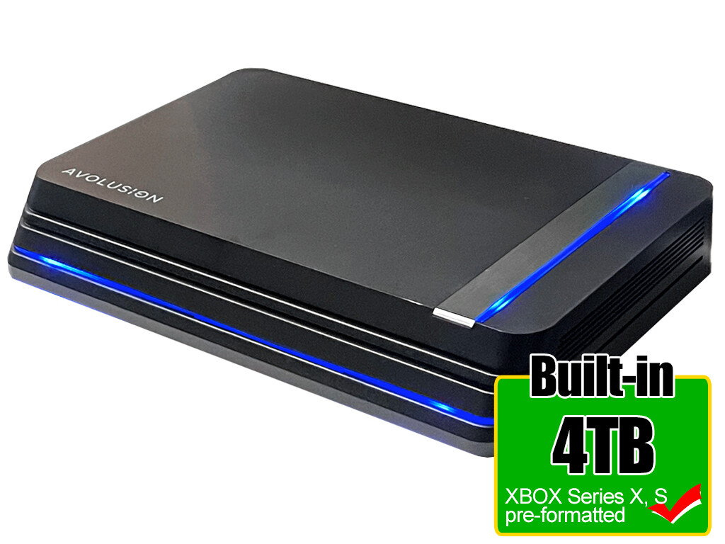Avolusion HDDGear Pro X 4TB USB 3.0 External Gaming Hard Drive - XBOX Series X,S