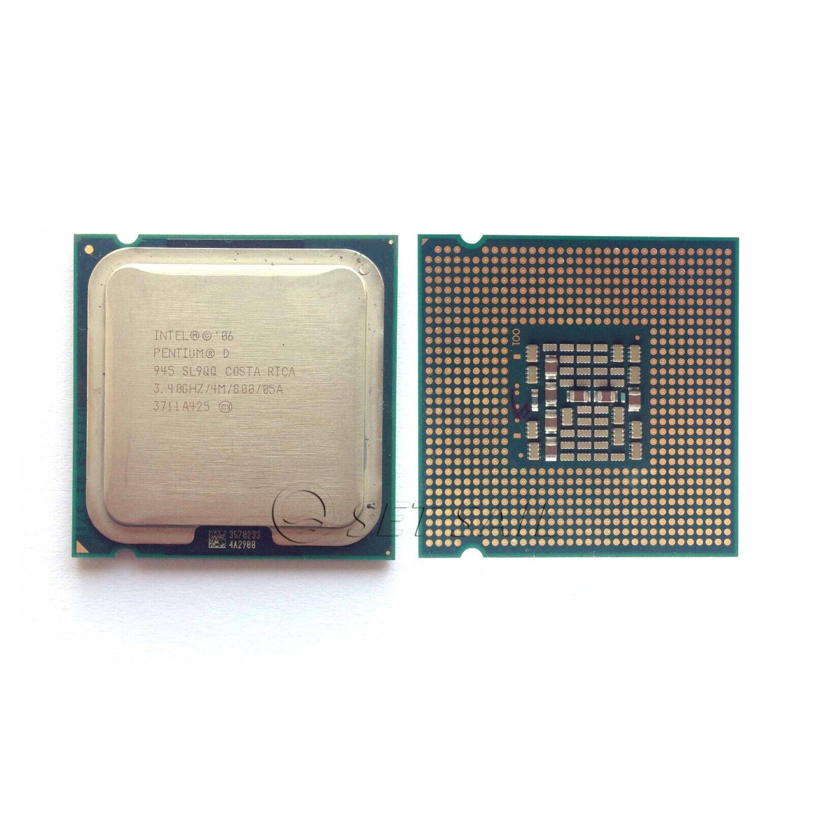 Working Intel Pentium D 945 3.4 GHz Dual-Core SL9QB CPU Processor LGA 775