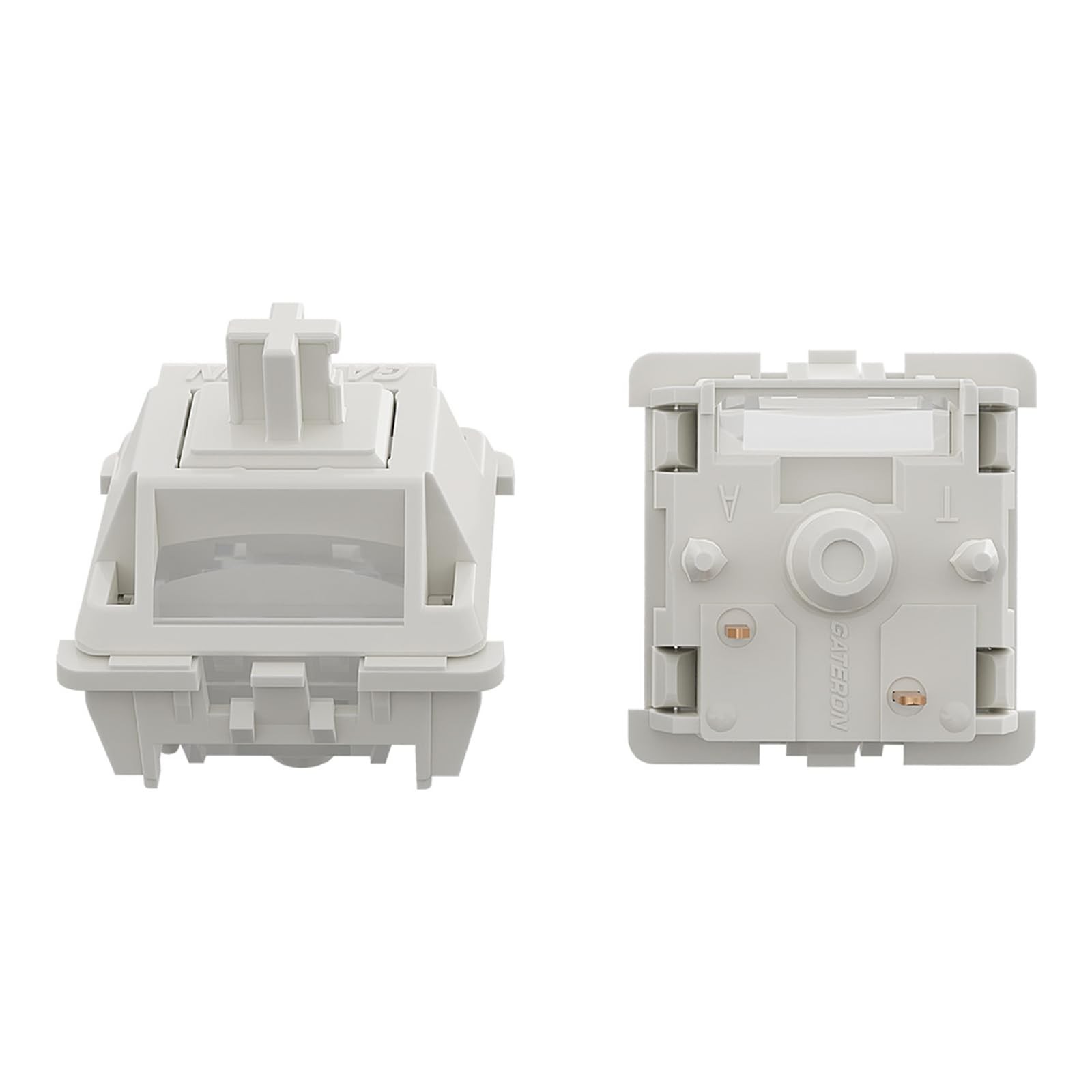 Gateron Smoothie Linear Switches,RGB LED 5 Pin White 22mm Dual-Stage Spring P...