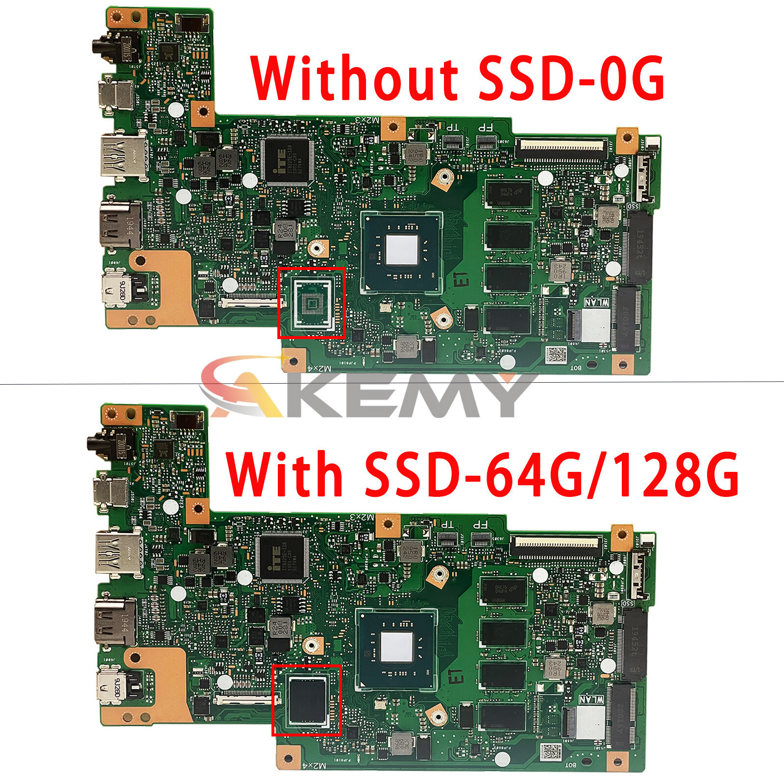 E410MA For ASUS E510M E410MAB F414MA Motherboard 4G/8G N4020 N5030 SSD-64G/128G