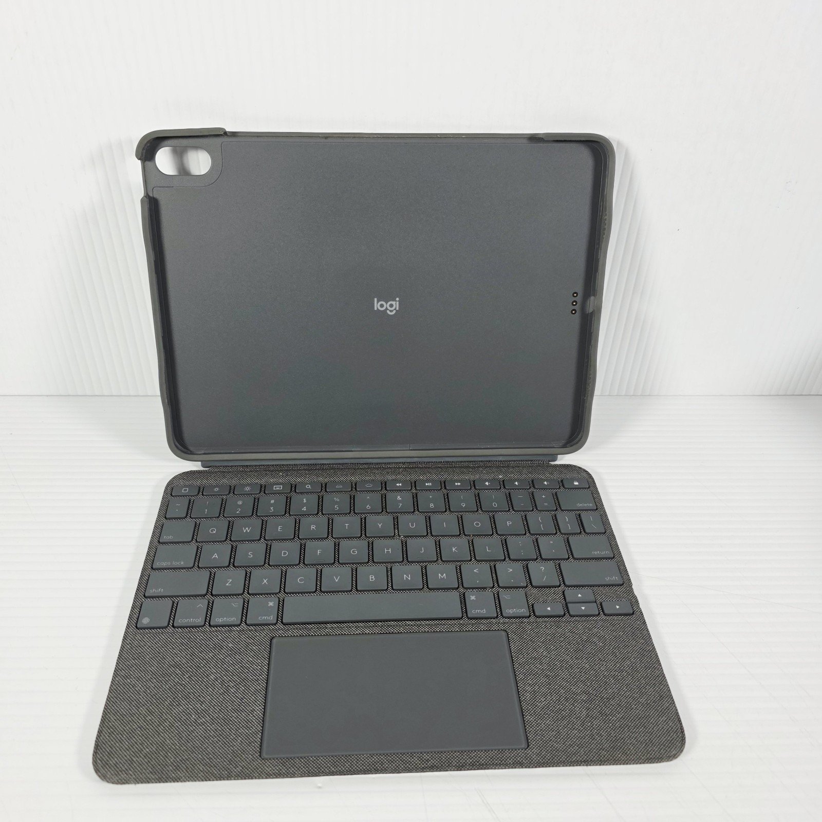 Logitech Folio Touch Keyboard Folio Case w/ Touchpad Stand Gray Fabric