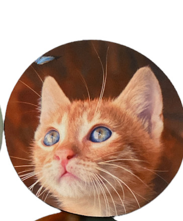Mouse Pad Cats Kittens For Computer Round 7.5" Choose Your Favorite New