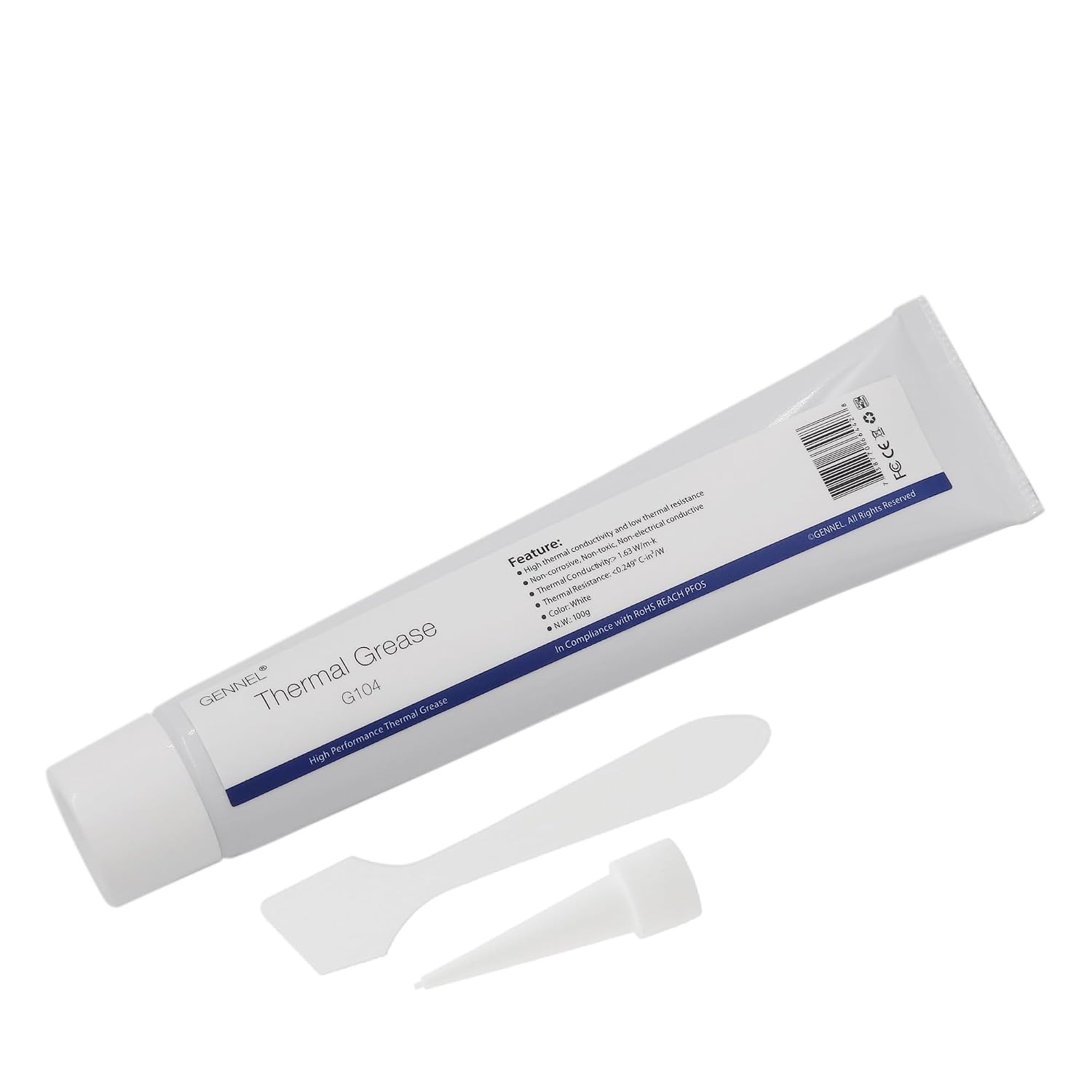 White Thermal Paste 100g Tube CPU Heat Sink Compound Grease High Performance