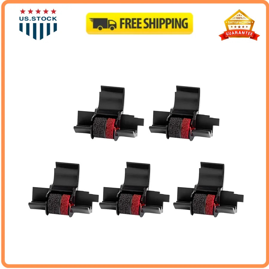 5 Packs IR40T Calculator Ink Roller Printer Ribbon IR-40T CP13 MP-12D PR-42
