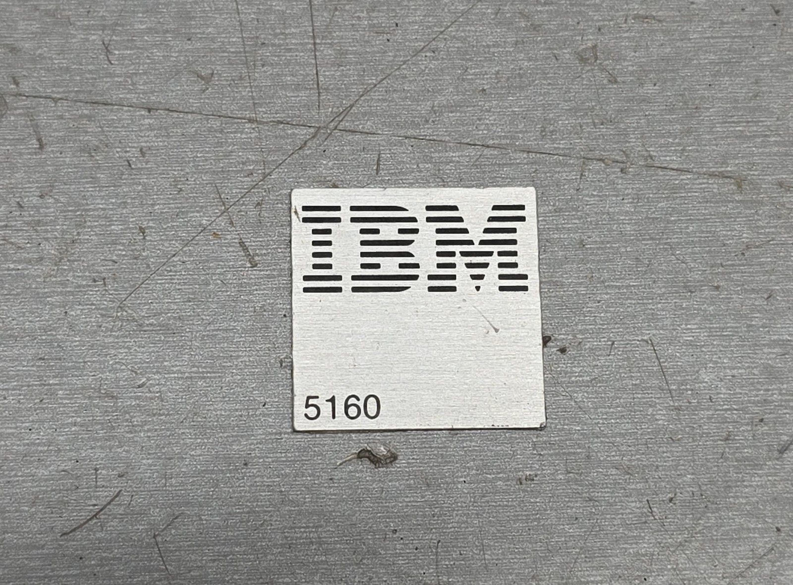 IBM 5160 PC XT Front Badge Logo Emblem Vintage