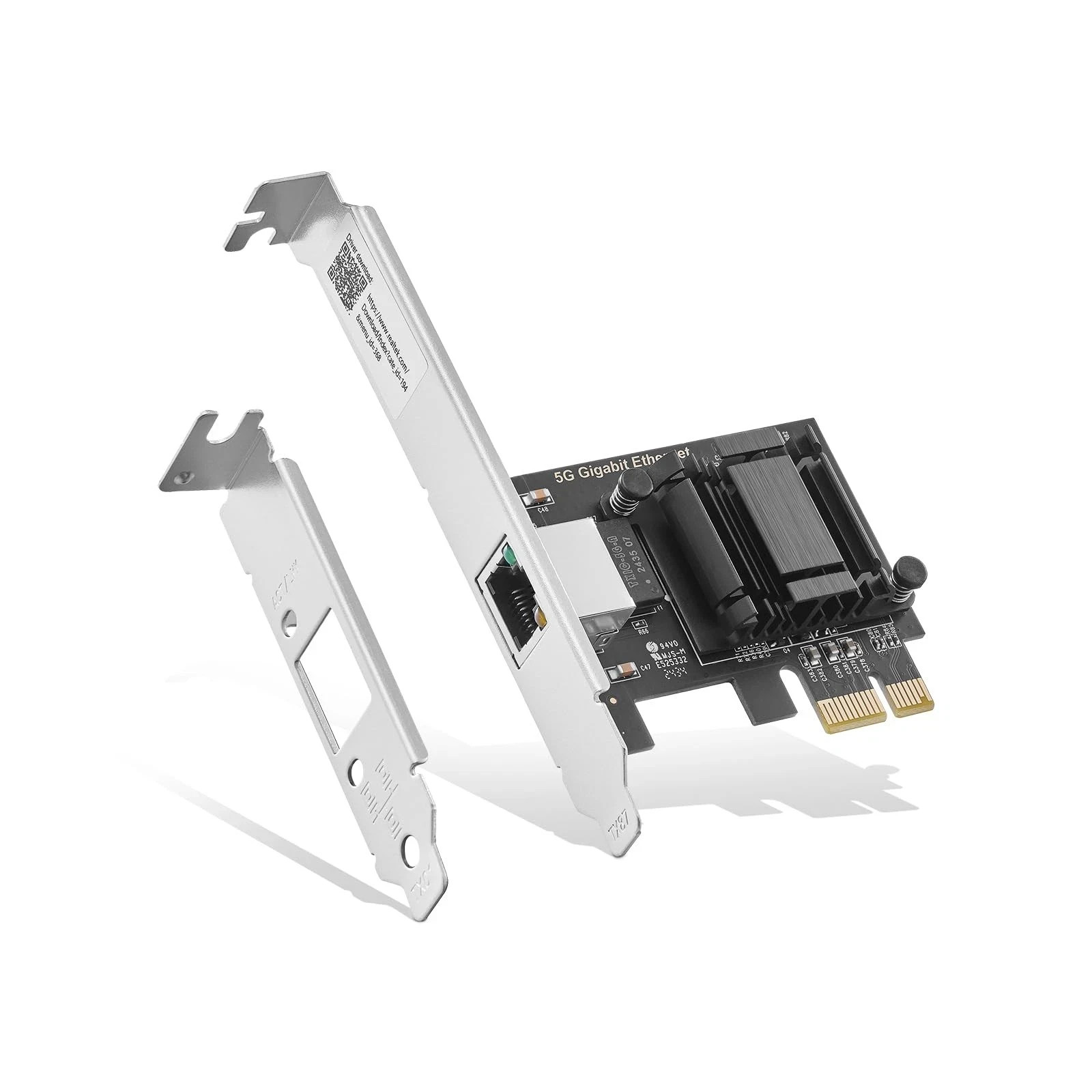 5G PCIe Network Adapter RTL8126 5G/2.5G/1G/100Mbps Ethernet Card RJ45