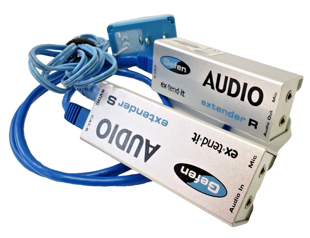 Gefen Digital Audio Extender with Pwr Supply Receiver RM34318 + Sender SM34318