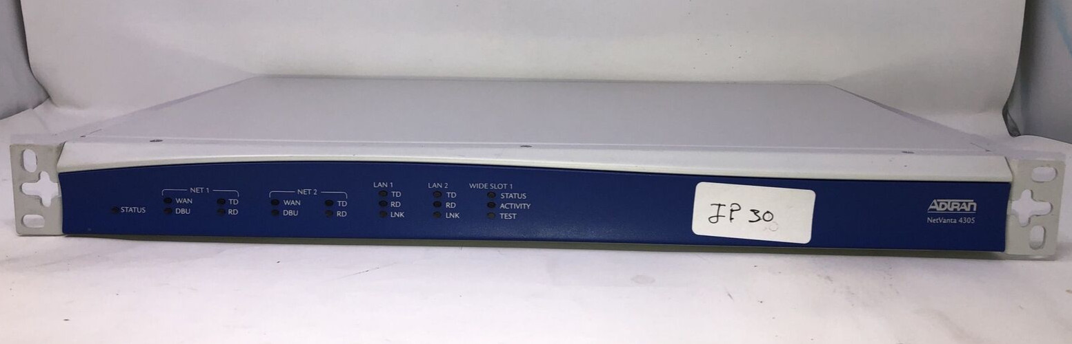 ADTRAN NetVanta 4305 10/100 Wired Router 1200890L2 with  Octal T1/E1 & VPN