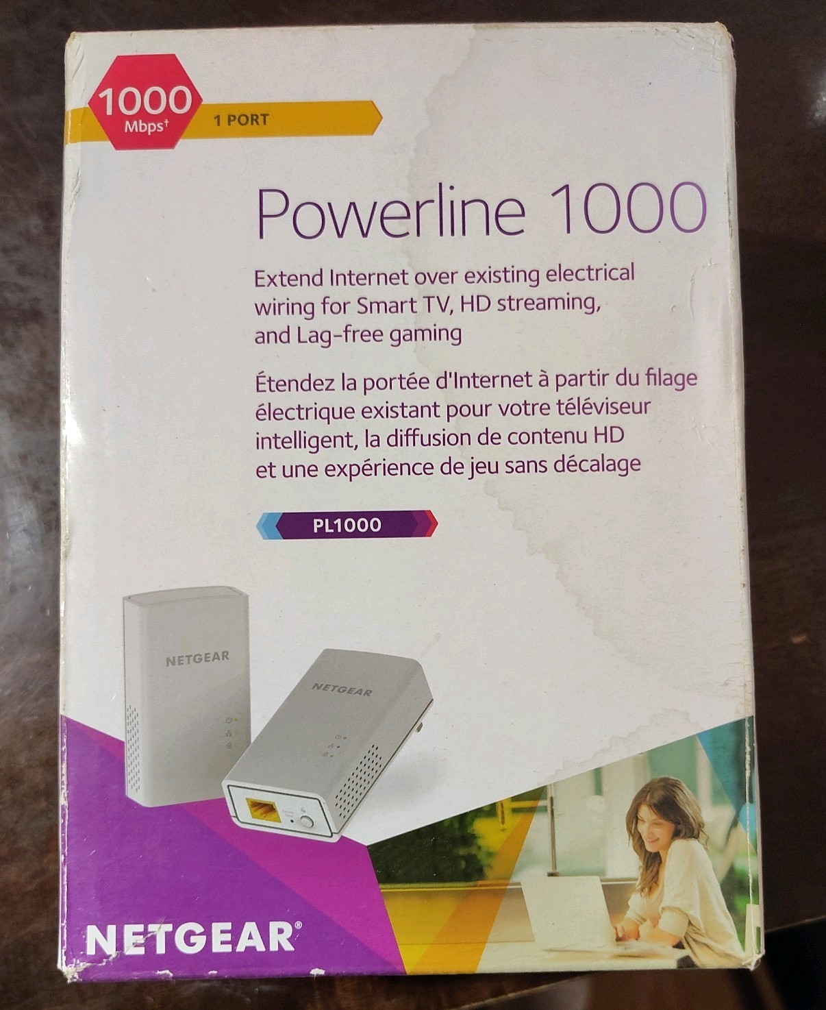 NETGEAR Powerline 1000 PL1000 Ethernet Adapter Kit – New Sealed