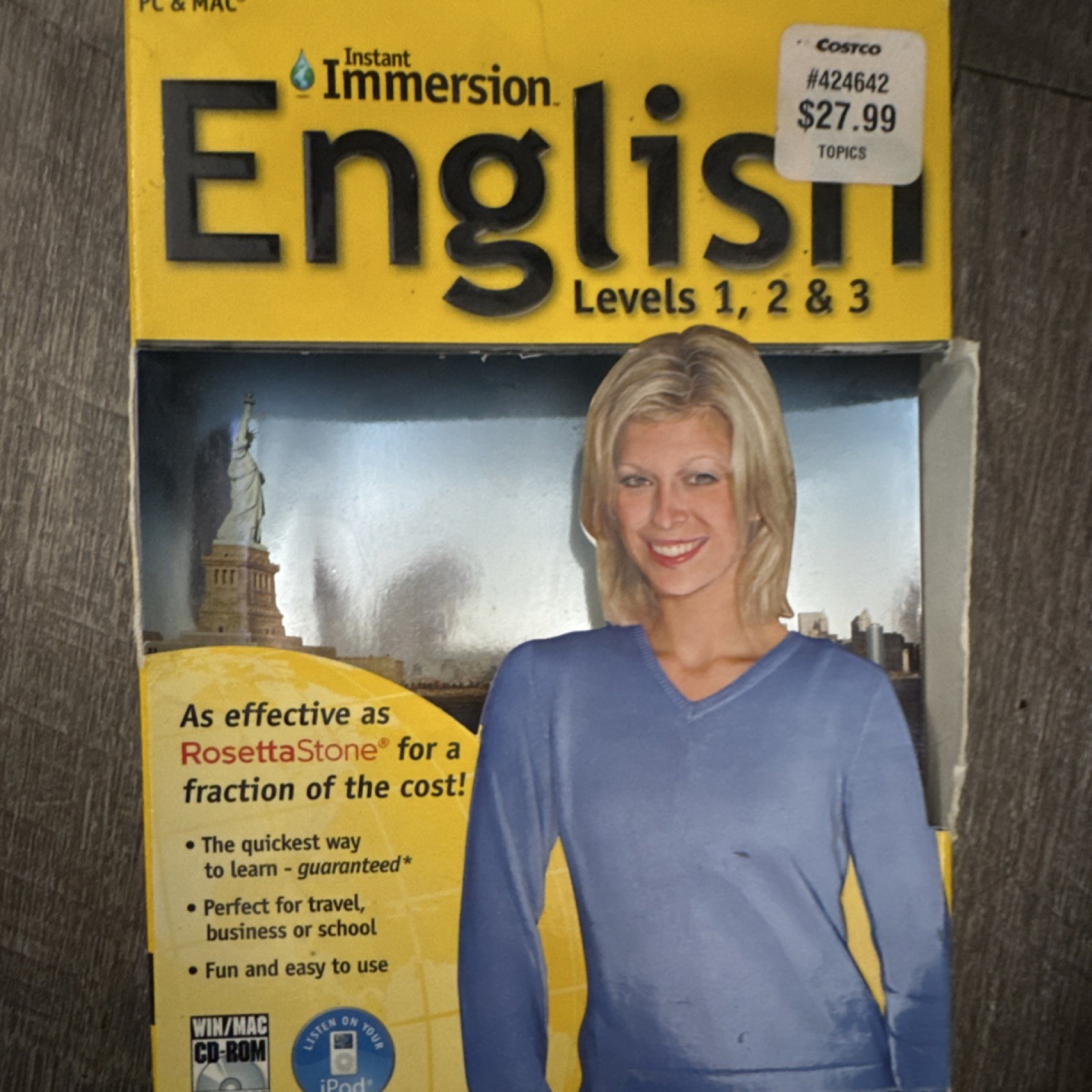 Instant Immersion English Levels 1, 2 & 3 CD-ROM Language Course PC & Mac