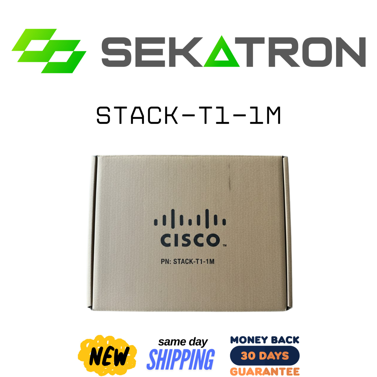 🔌 NEW Cisco STACK-T1-1M • StackWise-480 Stacking Cable • 1 Meter • ⚡ FastShip