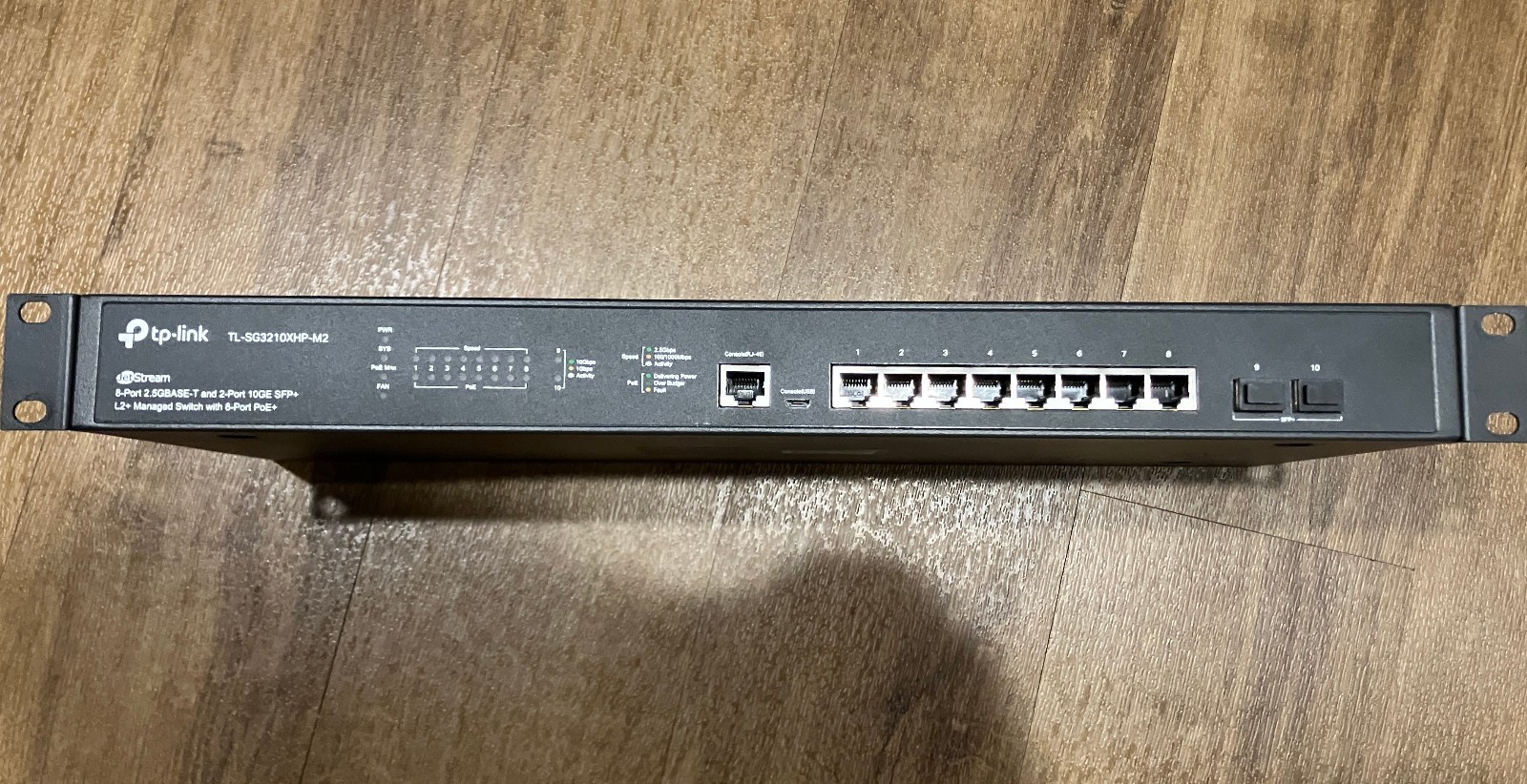 TP-LINK TL-SG3210XHP-M2 8 Port Rack Mountable Copper Switch