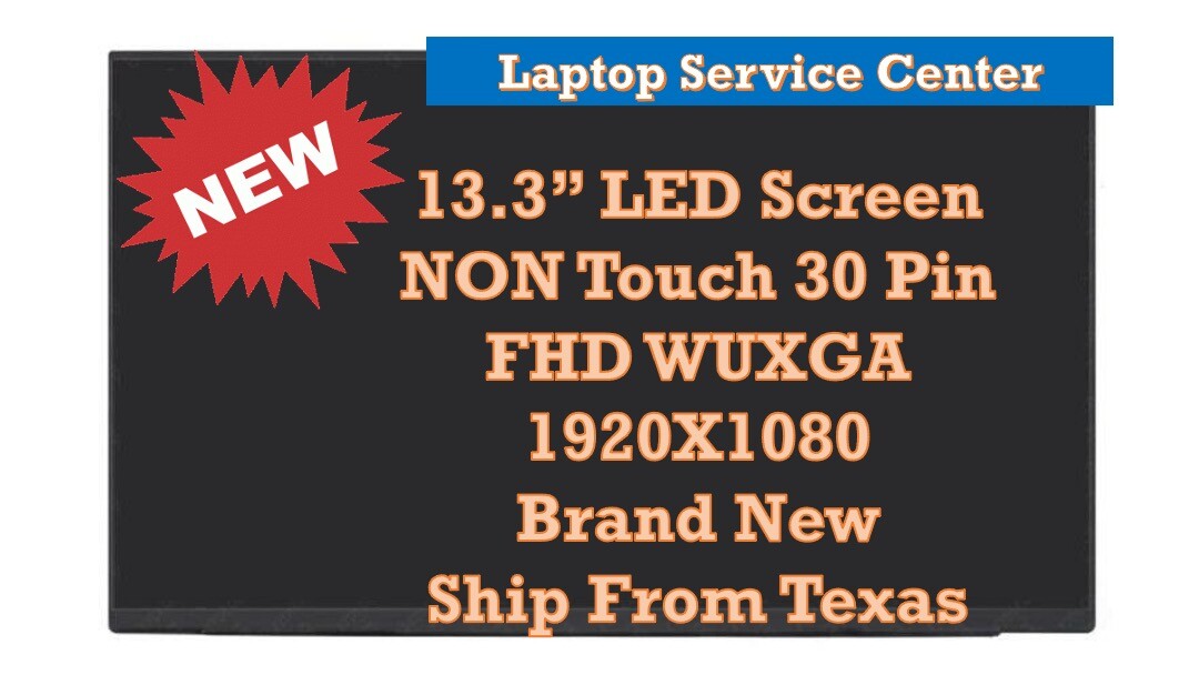 B133UAN01.2 5D11A22492 Non Touch Led Lcd Screen 13.3" WUXGA 1920x1200 30 Pin
