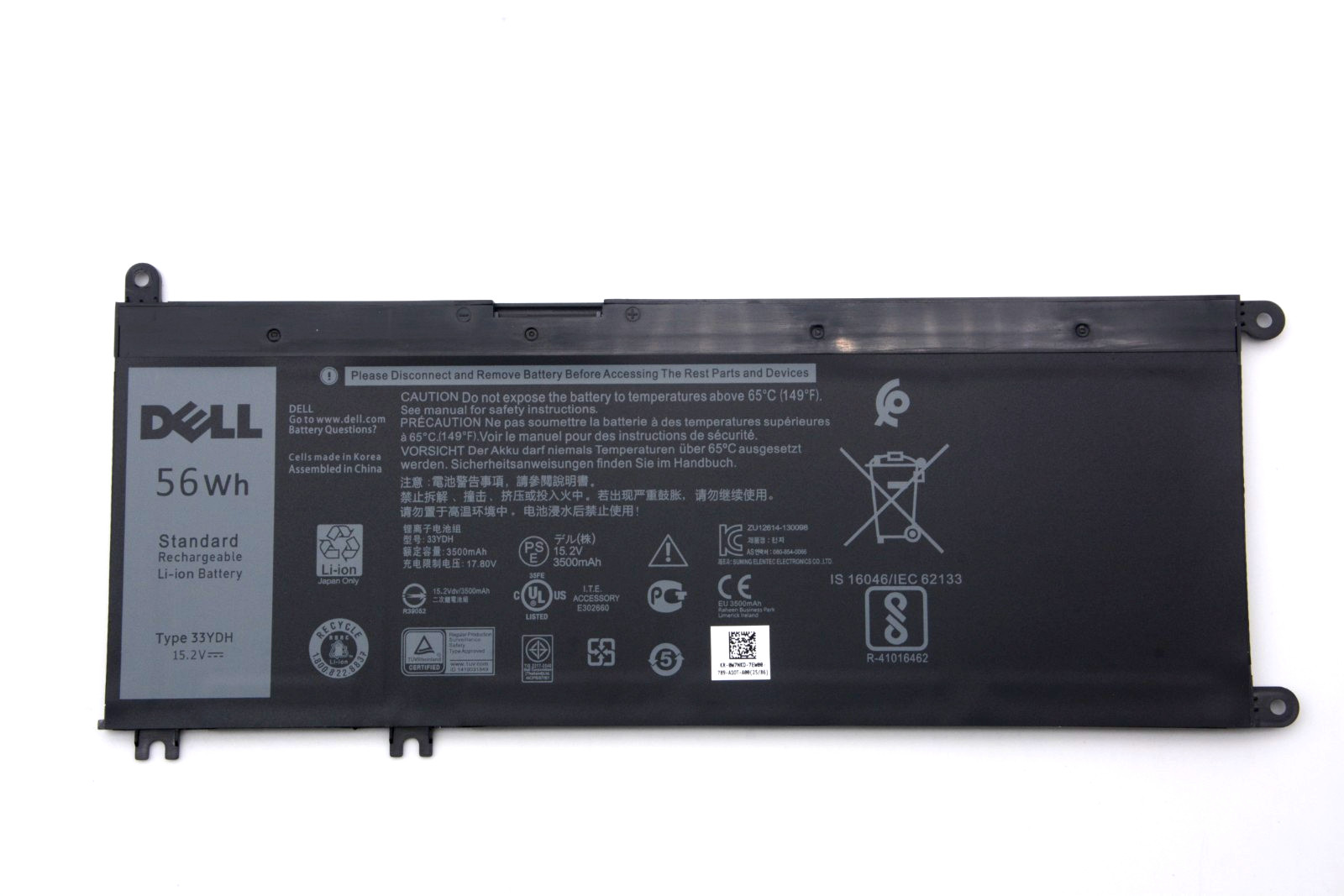 OEM 56Wh 33YDH Genuine Battery For Dell Latitude 13 3380 14 3490 15 3580 3590
