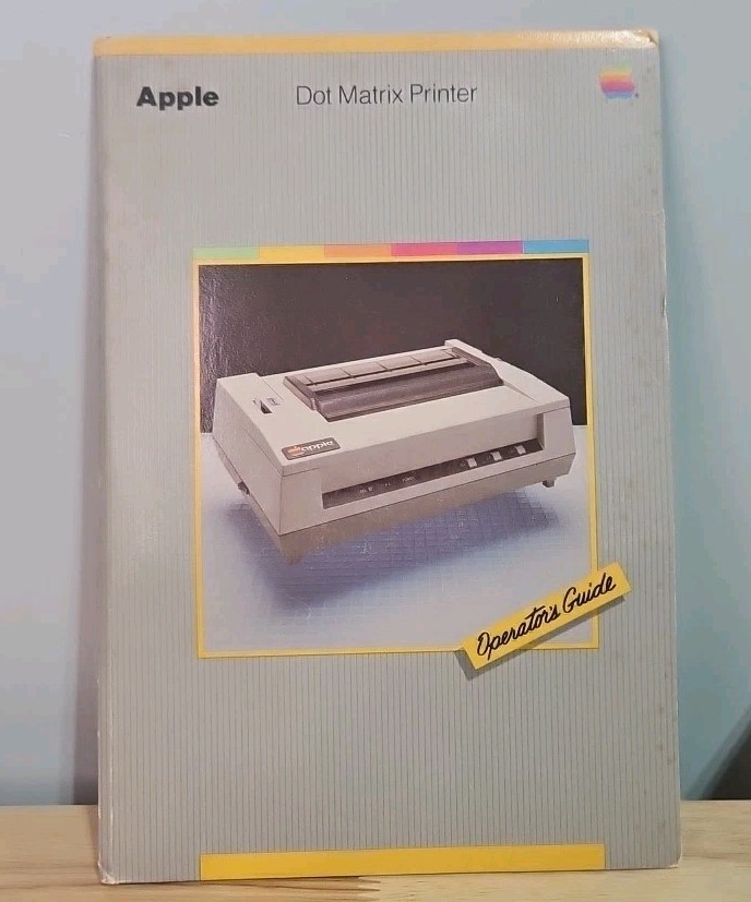 Apple Dot Matrix Printer Operator's Guide and Reference Card A2L0067
