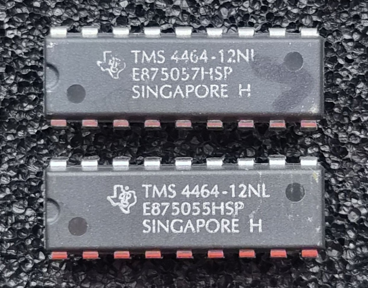 [2x] TMS4464-12NL Dynamic RAM Chips for Commodore 64 C64C – Flawless Working
